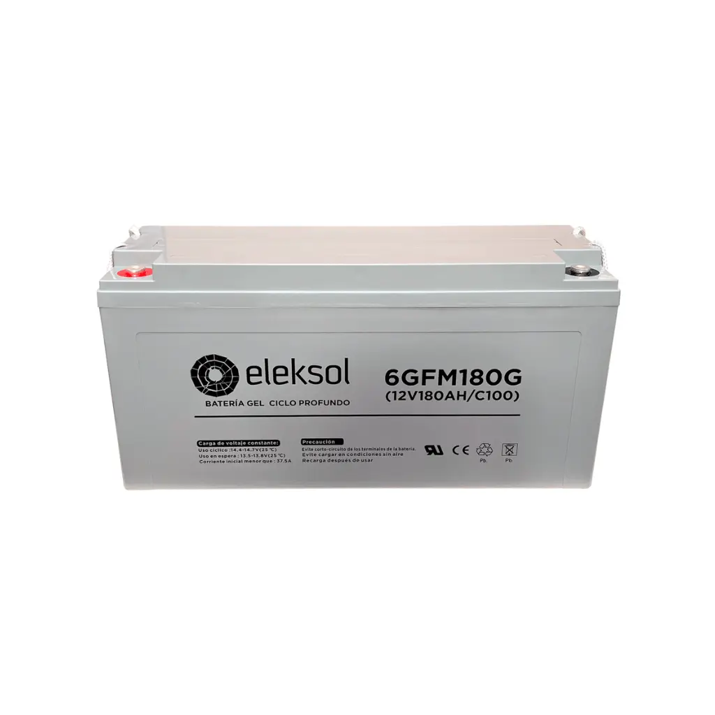 Batterie solaire GEL Eleksol 12V 180Ah C100 
